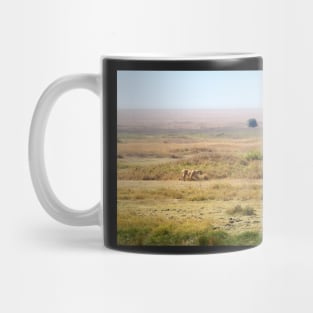 African Lion In The Landscape, Serengeti, Tanzania Mug